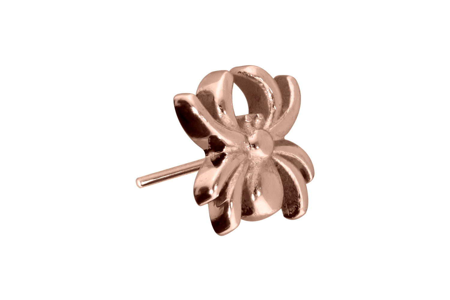 Titan Aufsatz mit Push Pin SPINNE von Piercingline